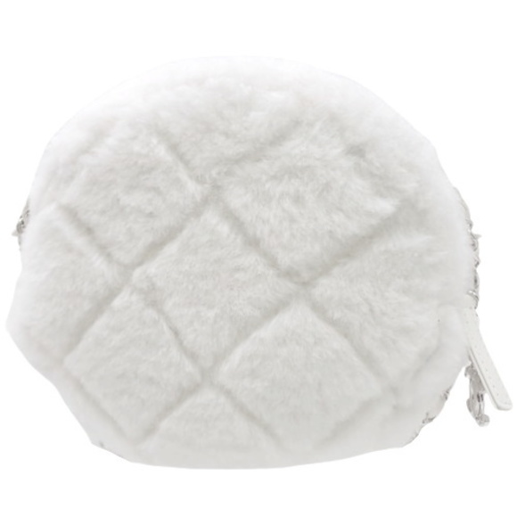 Chanel Shoulder Fur Fur Fake Coco Chain White Mark Bag - Picture 1 of 6